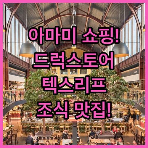 아마미 드럭스토어 텍스리프 이용 방법과 조식 맛있는 쇼핑가 인근 숙소 추천 리스트
