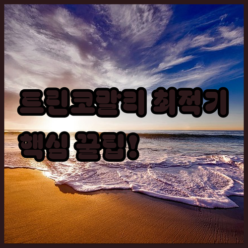 트린코말리 여행 최적기 기후 분석와 필수 준비물 후기 알아보기